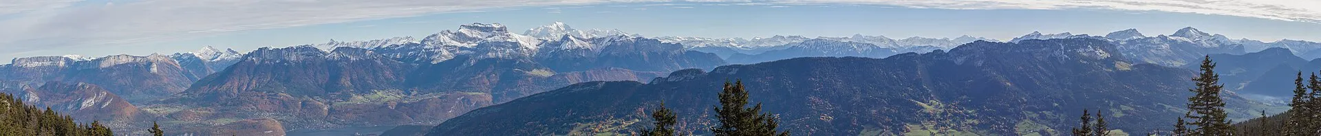 Le panorama du Semnoz, au-dessus du lac d'Annecy