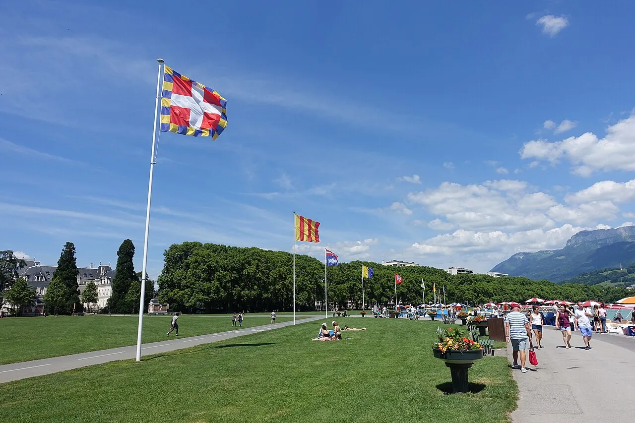 L'esplanade du Pâquier, à Annecy