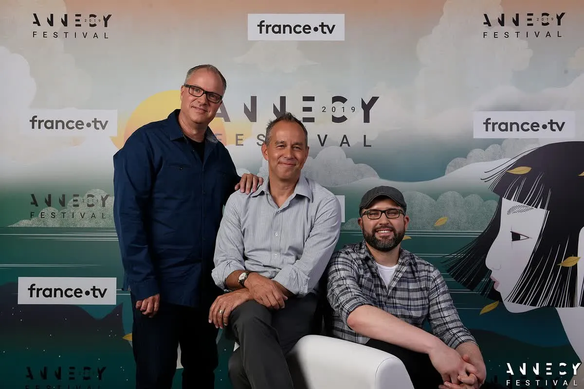 Une séance événement du Festival d'Annecy, avec l'équipe d'un film sur la scène