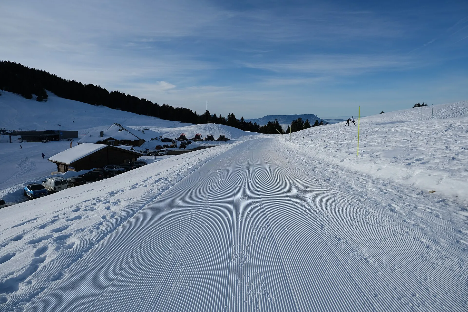 Le stade de neige du Semnoz, versant des Bauges